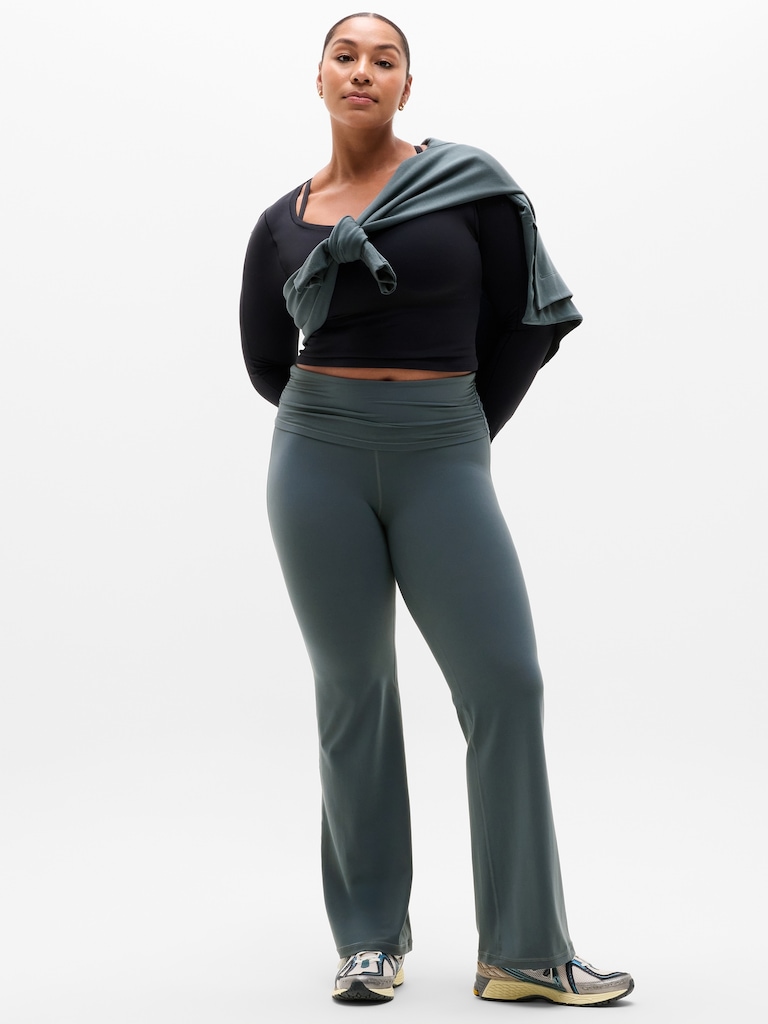 Transcend High Rise Fold Over Flare Legging