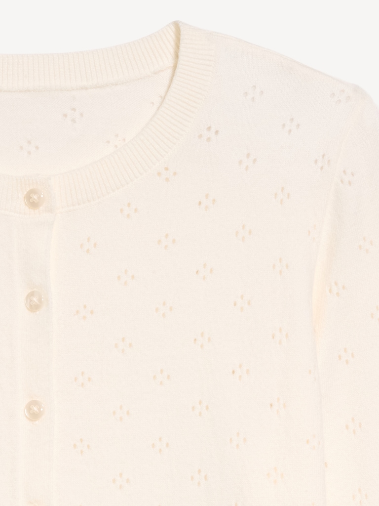 SoSoft Lite Cropped Pointelle Cardigan