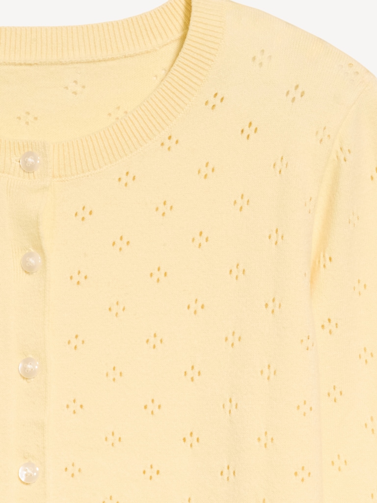 SoSoft Lite Cropped Pointelle Cardigan