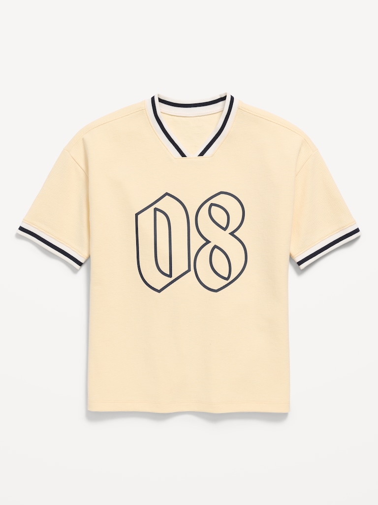 Short-Sleeve Soccer Jersey Sweater for Boys