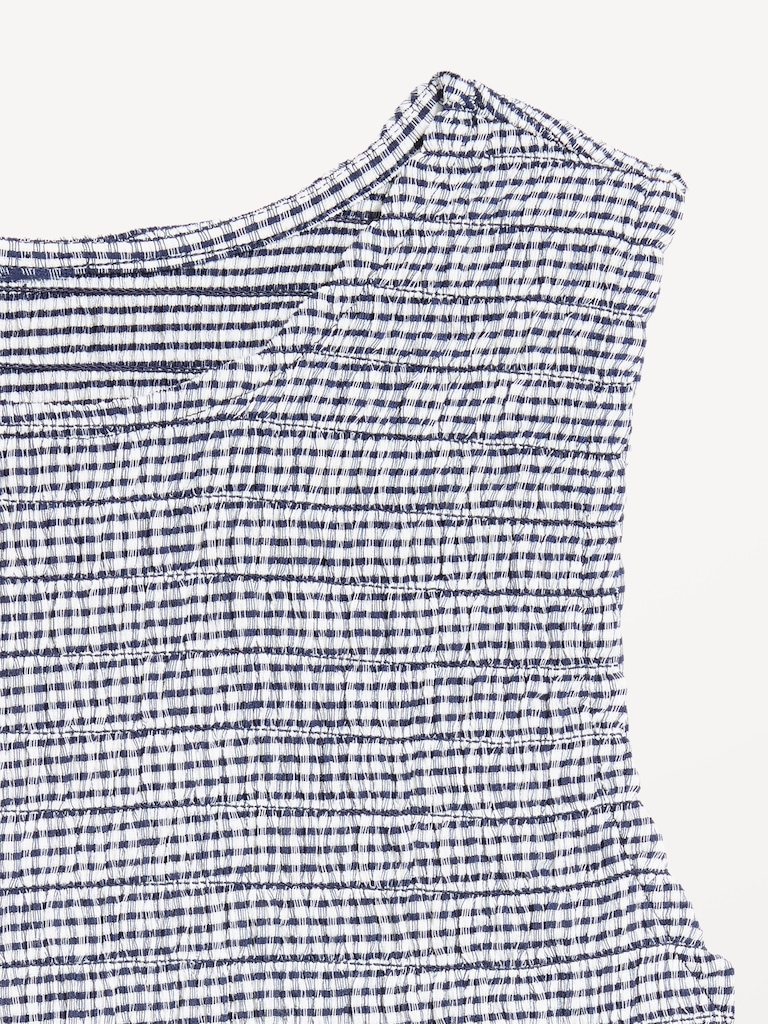 Sleeveless Smocked Tank Top