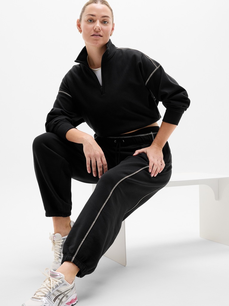 Forever Fleece 1/2 Zip High Hip Sweatshirt