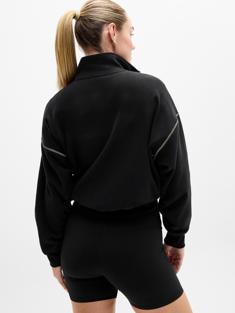 Forever Fleece 1/2 Zip High Hip Sweatshirt