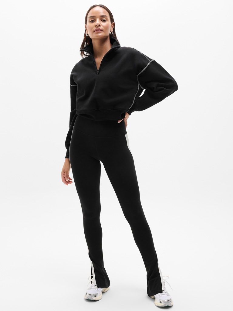 Forever Fleece 1/2 Zip High Hip Sweatshirt