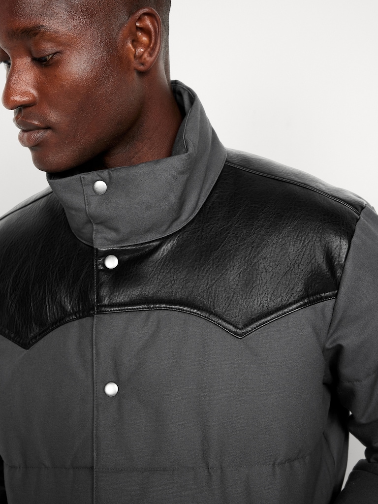 Western Canvas Puffer Jacket