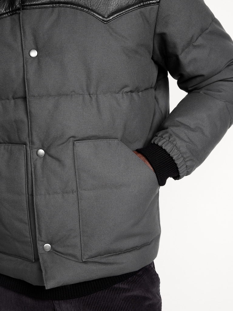 Western Canvas Puffer Jacket