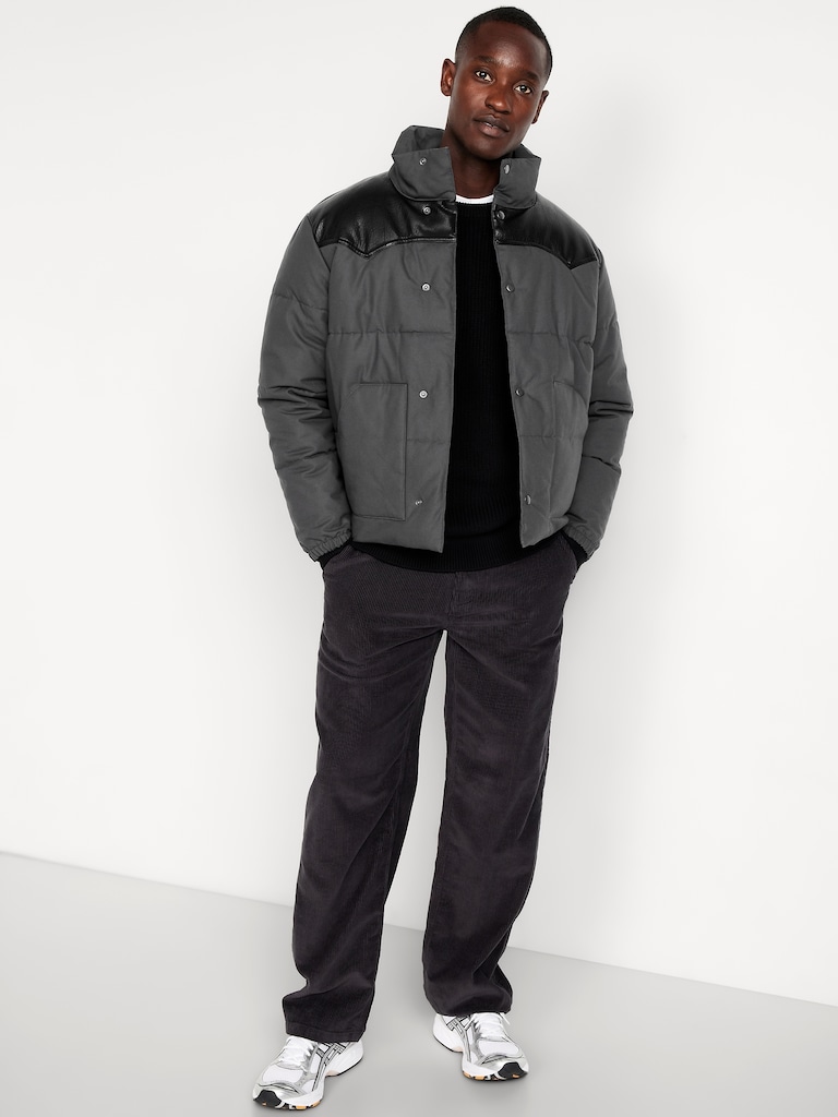 Western Canvas Puffer Jacket