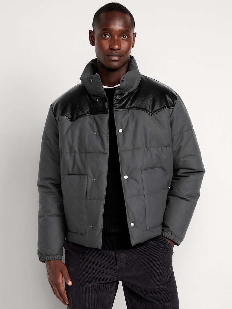Western Canvas Puffer Jacket