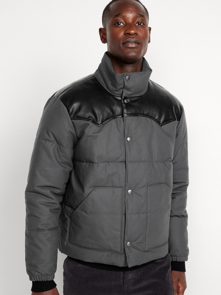 Western Canvas Puffer Jacket