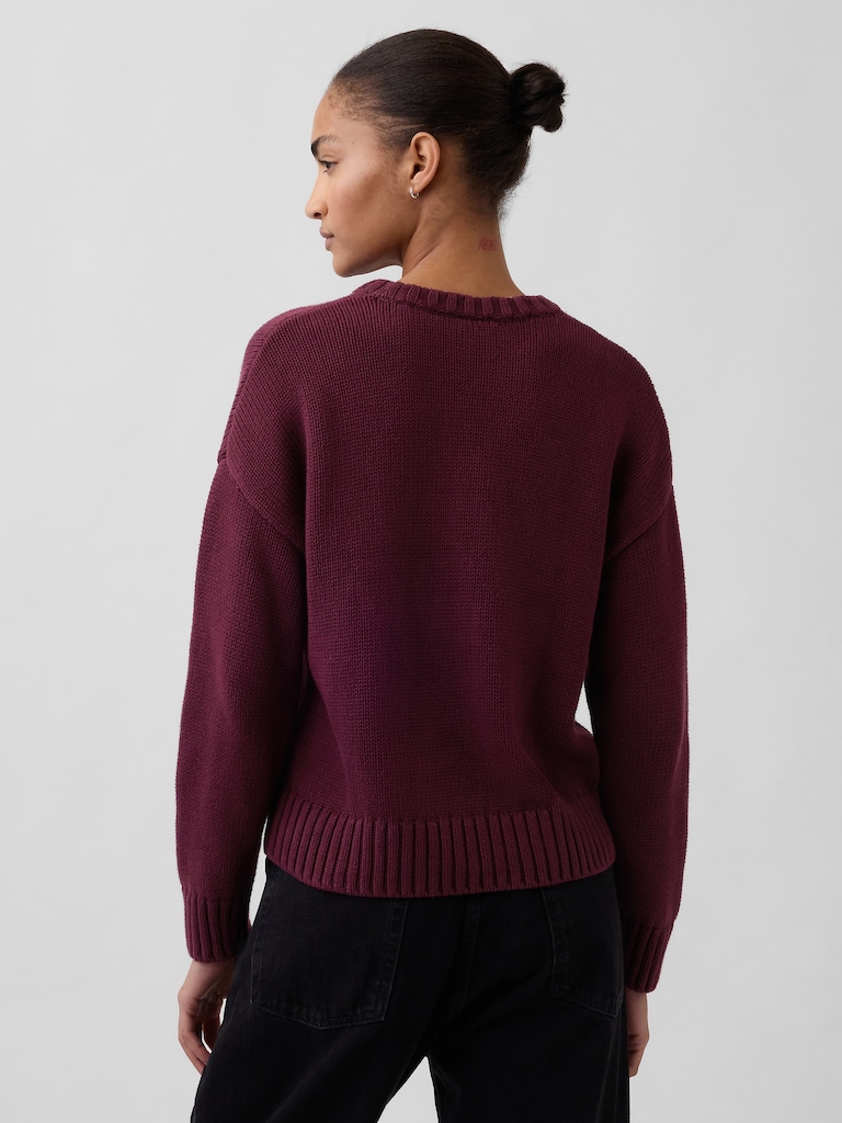 100% Cotton Relaxed Sweater
