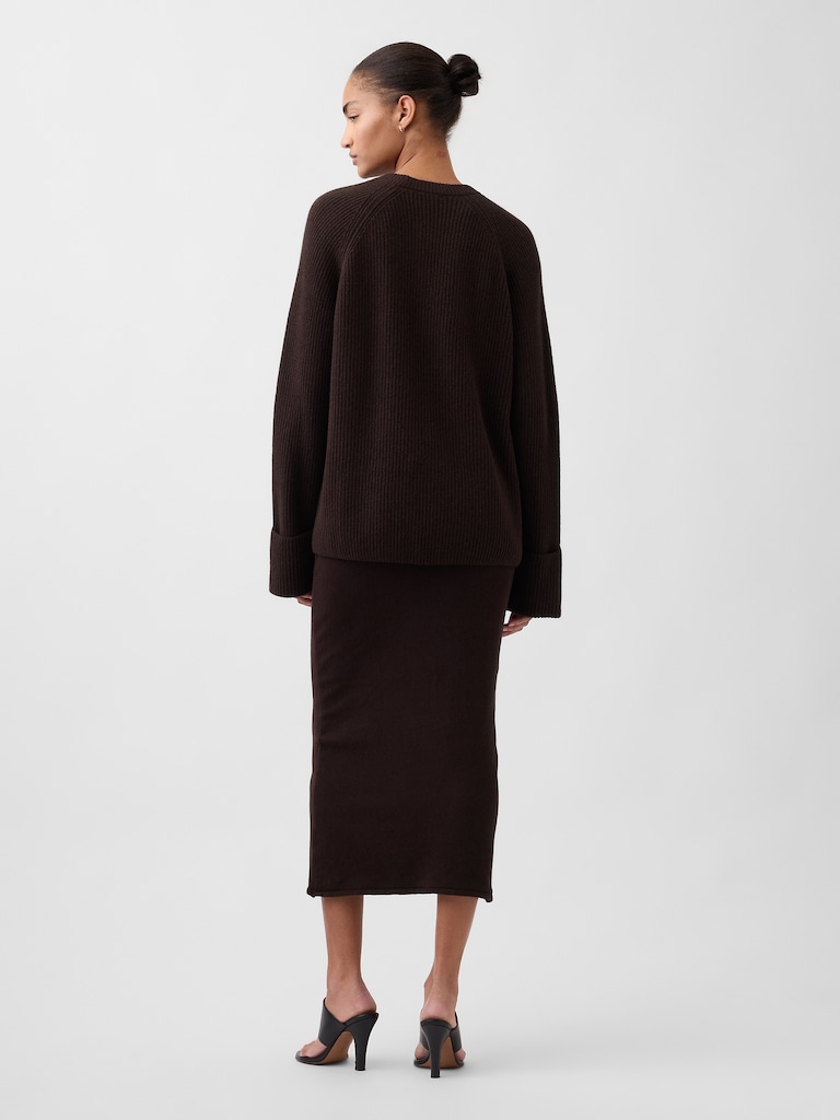 CashSoft Stretch Midi Skirt