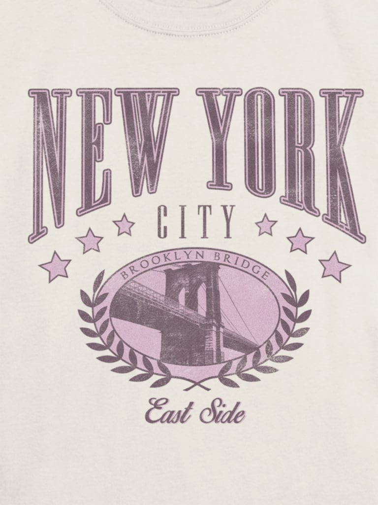 Kids New York College Graphic T-Shirt