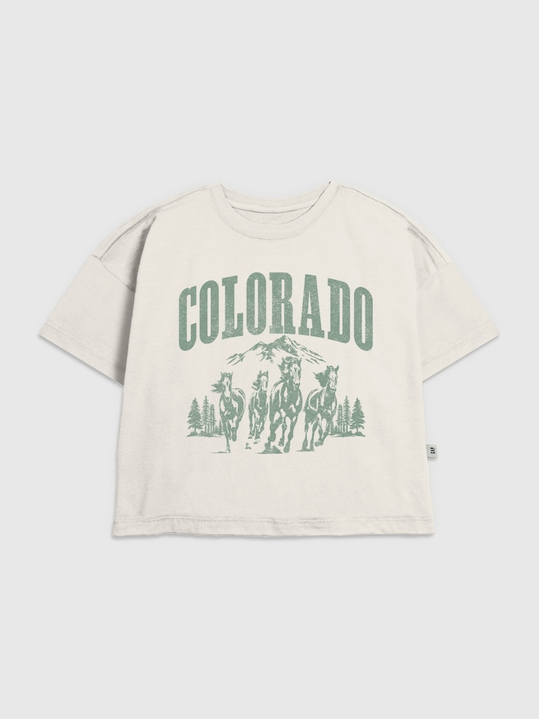 Kids Colorado Horses Graphic T-Shirt