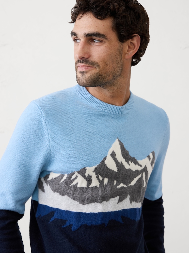 Graphic Colorblock Sweater