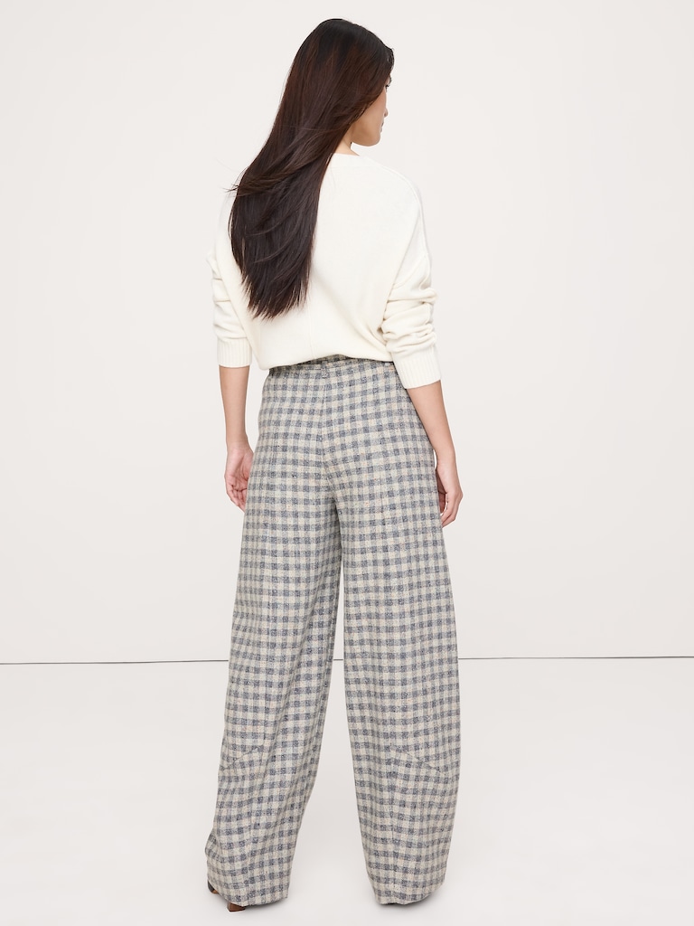 Ultra-High Rise Relaxed Barrel Donegal Pant