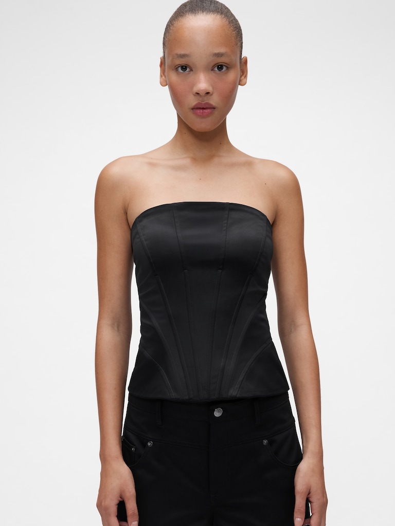 GapStudio Satin Corset Top
