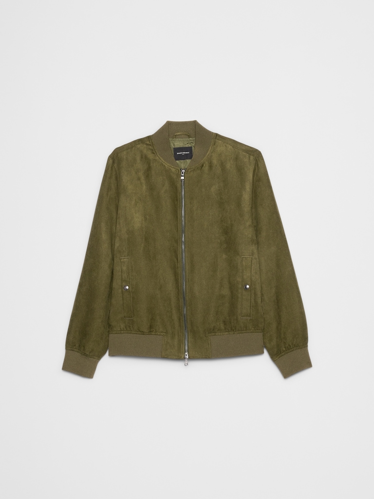 Vegan Suede Bomber