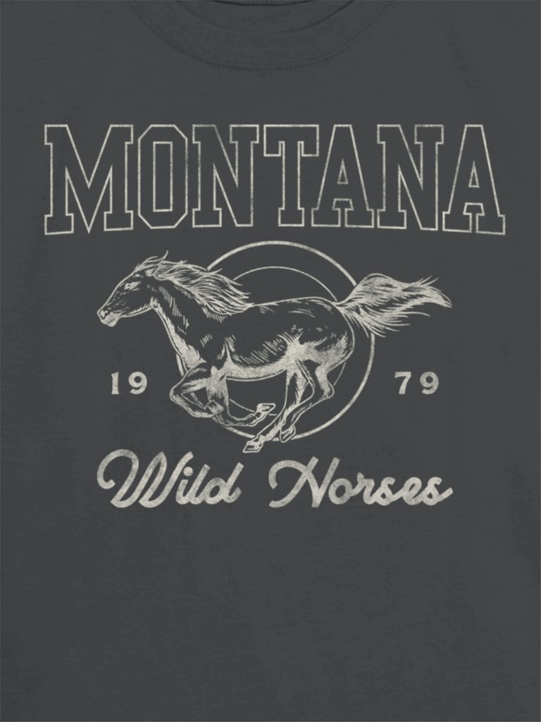 Kids Montana Wild Horse Graphic T-Shirt