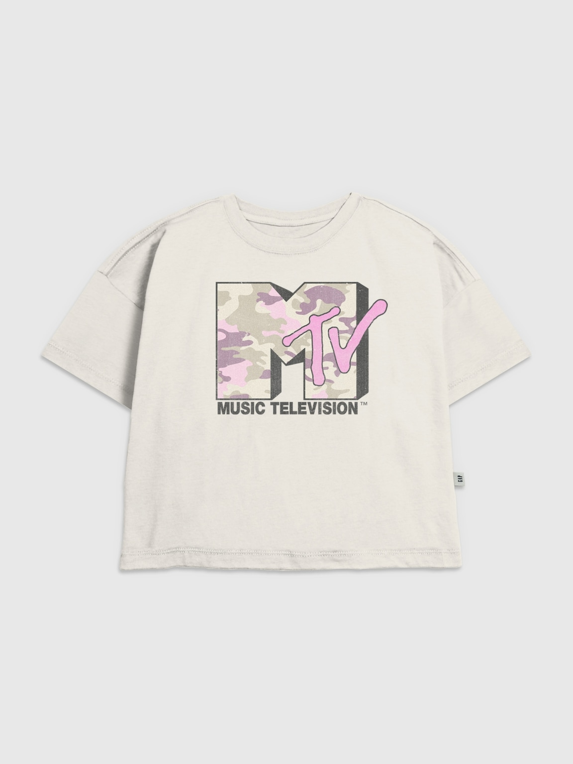 Kids MTV Pink Camo Graphic T-Shirt