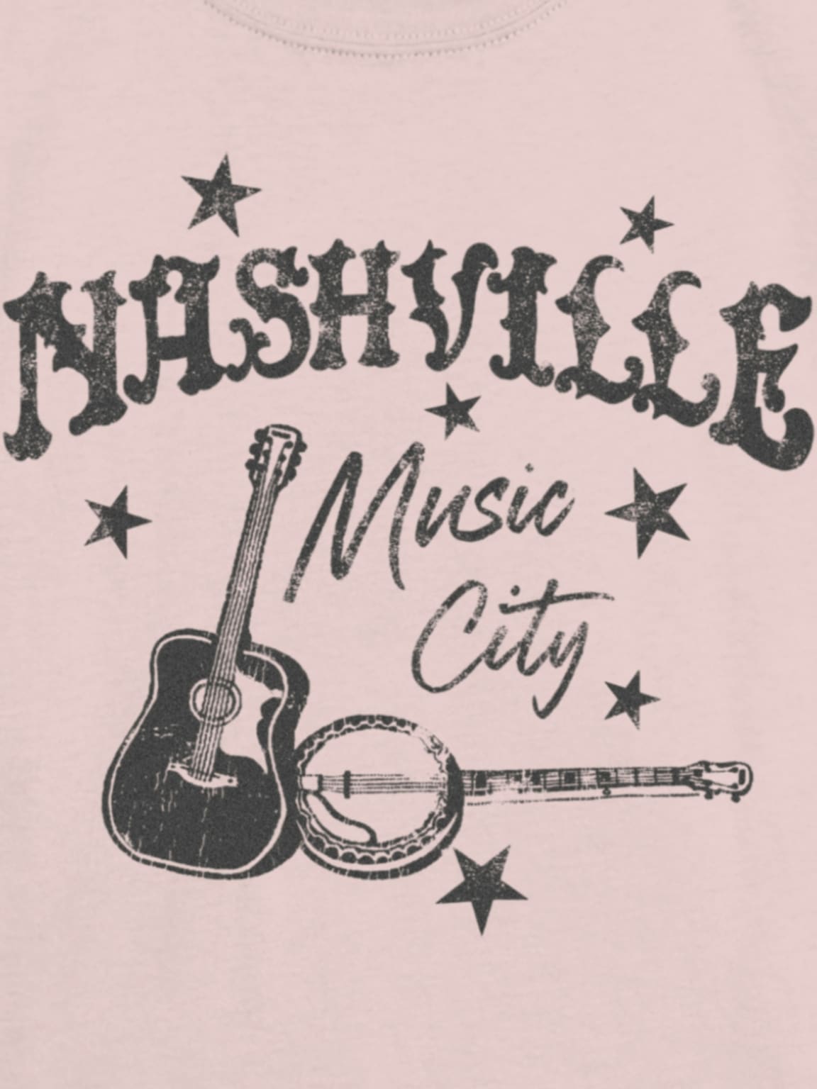Kids Nashville Music City Graphic T-Shirt