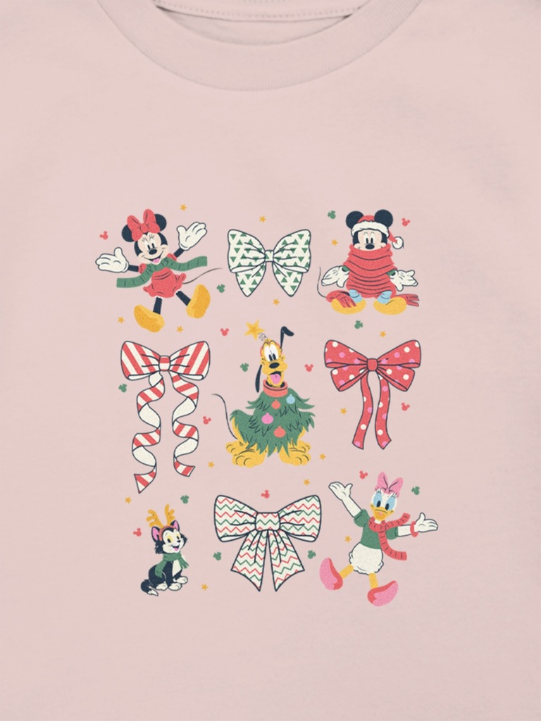 Toddler Mickey And Friends Holiday Bows Graphic T-Shirt