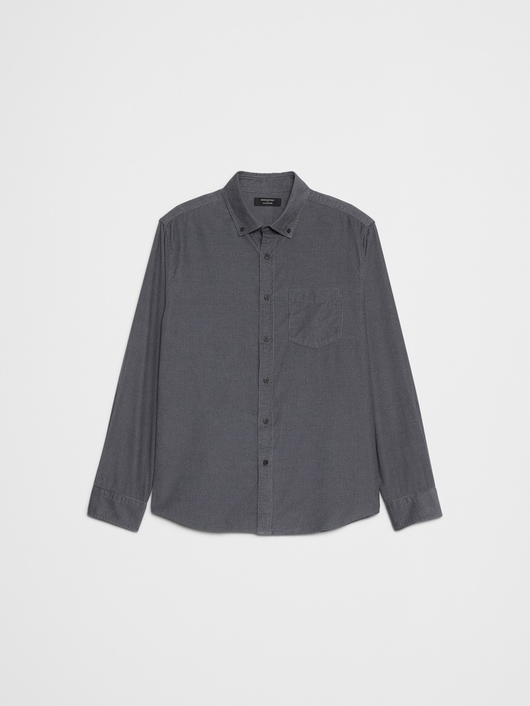Slim-Fit Fine Wale Corduroy Shirt