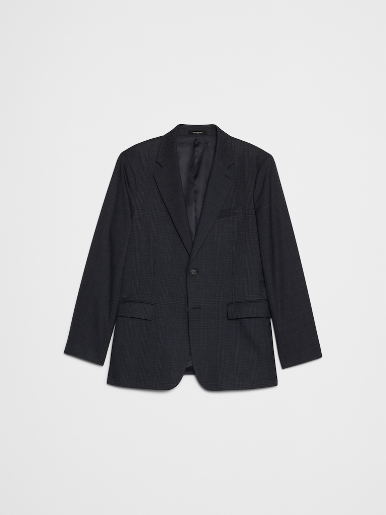 Tailored-Fit Glen Plaid Jacket