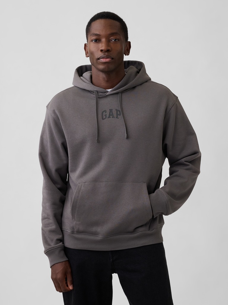 Oversized Gap Mini-Logo Hoodie
