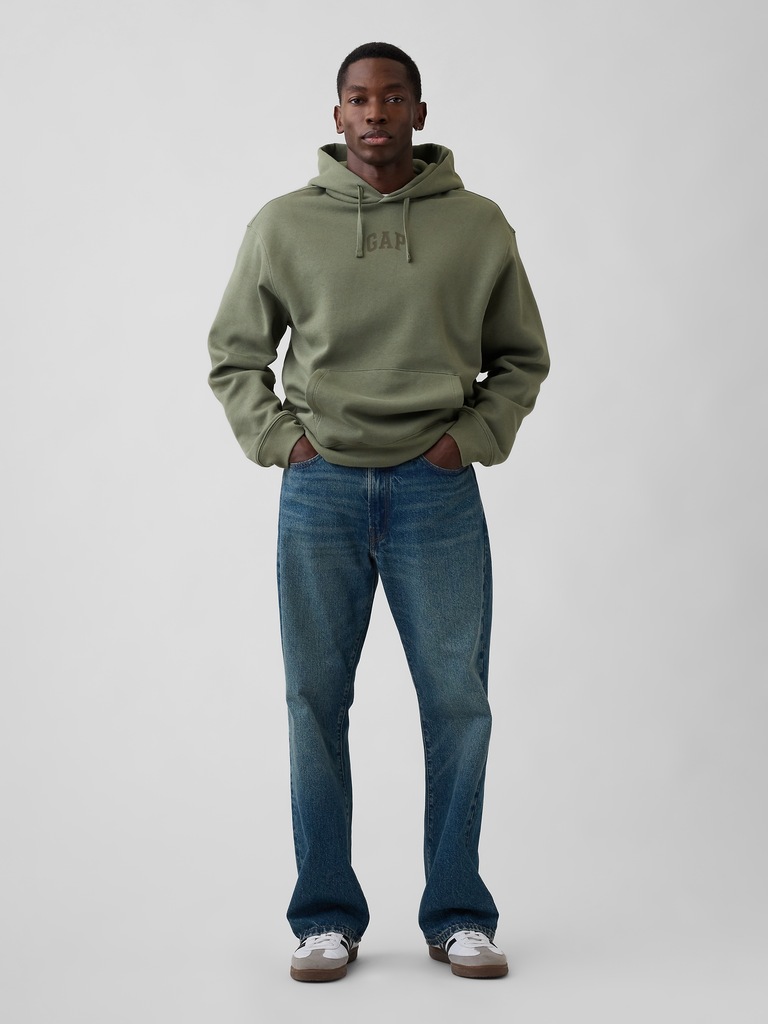 Oversized Gap Mini-Logo Hoodie