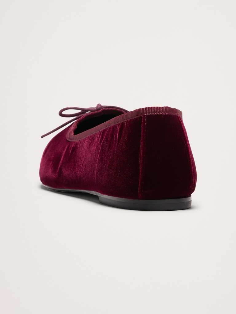 Jada Velvet Square-Toe Flat by Freda Salvador