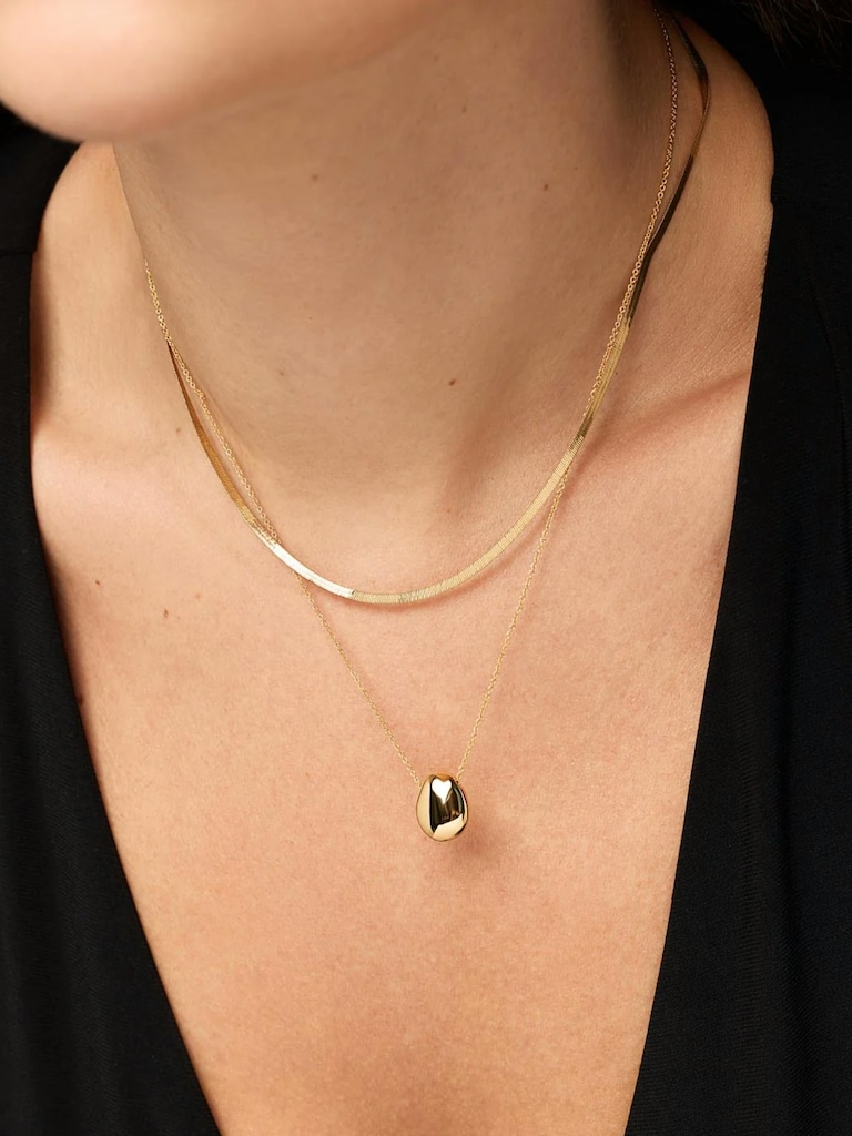 Ana Luisa Gold Mini Pebble Necklace