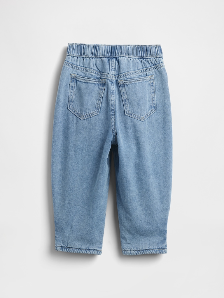 Baby & Toddler Cozy-Lined Barrel Jeans