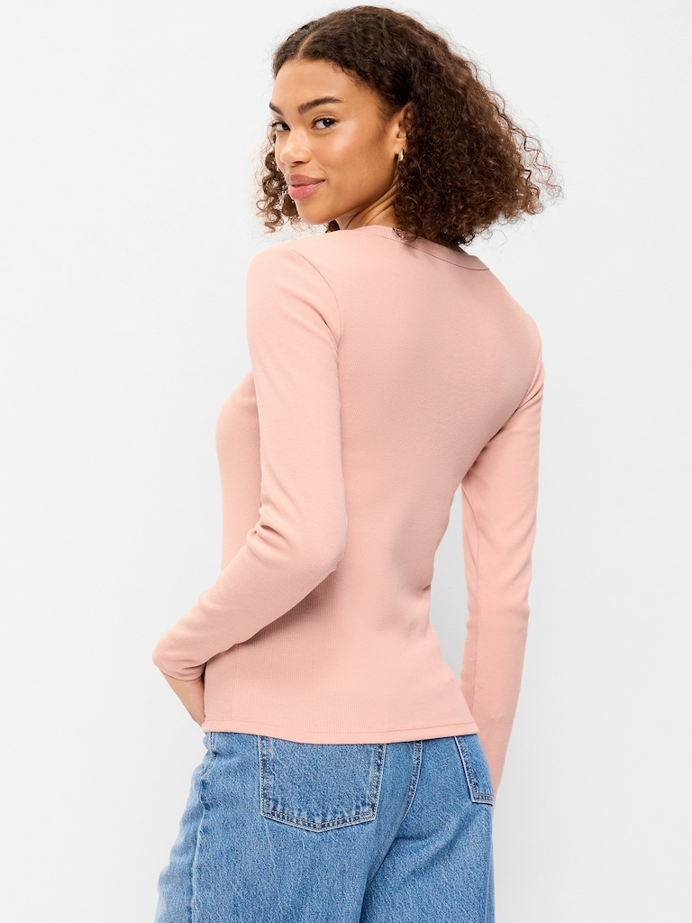 Snug Long-Sleeve Crew-Neck T-Shirt