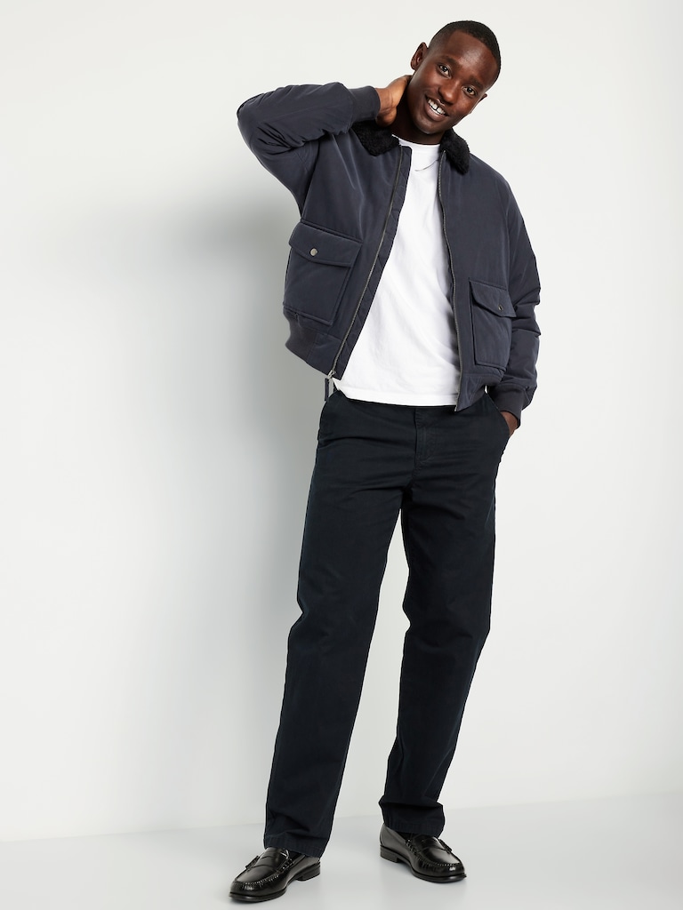 Water-Resistant Aviator Bomber Jacket