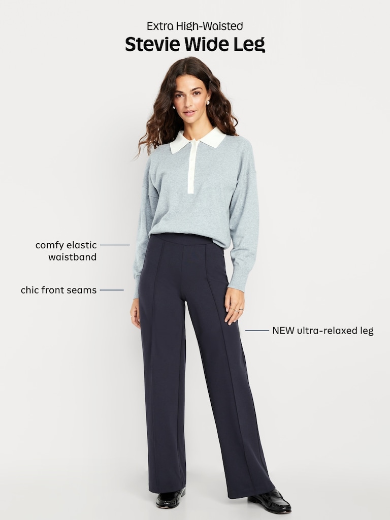 Extra High-Waisted Stevie Wide-Leg Pants