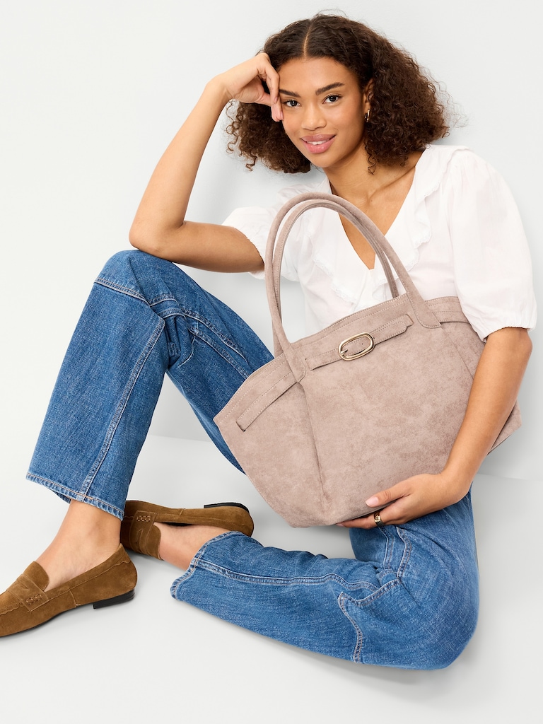 Large Belted Tote Bag