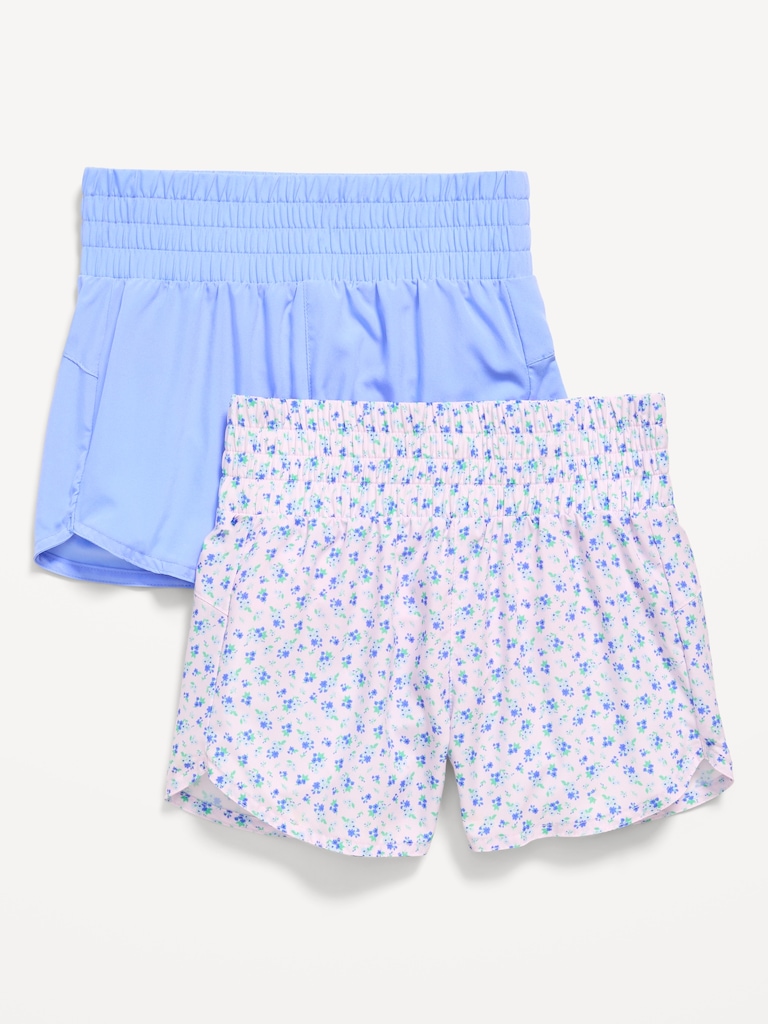 High-Waisted Dolphin-Hem Run Shorts 2-Pack for Girls