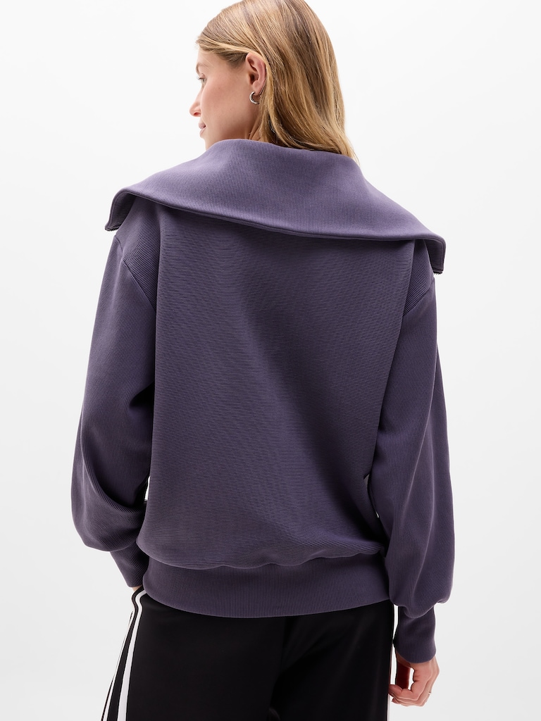 Ottoman Rib 1/4 Zip Sweatshirt