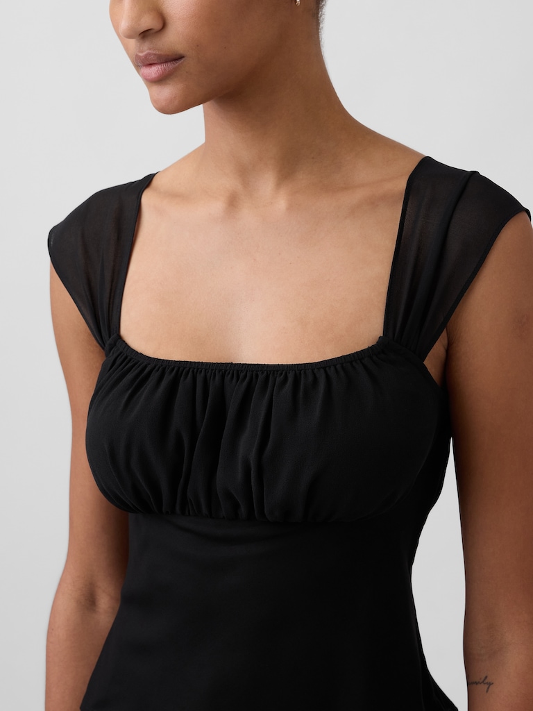 Mixed Media Crop Top