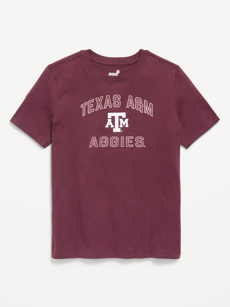College Graphic Gender-Neutral T-Shirt for Kids