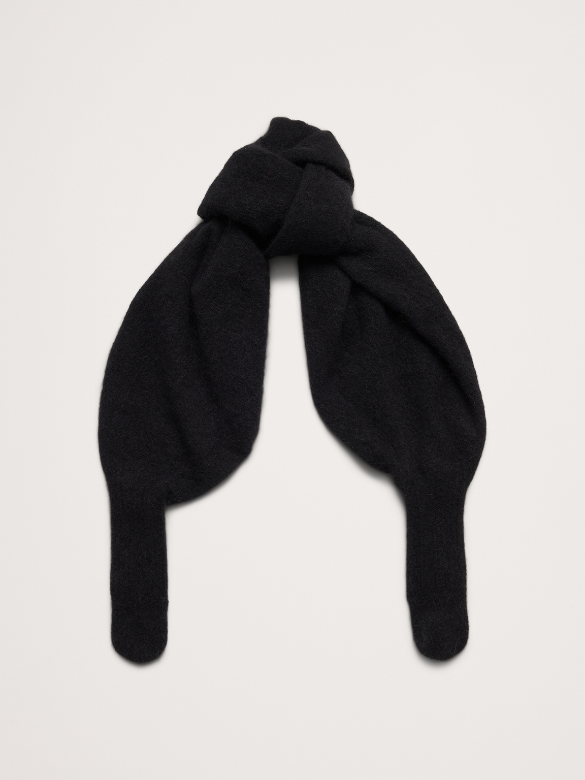 Fuzzy Alpaca-Blend Mitten-Scarf