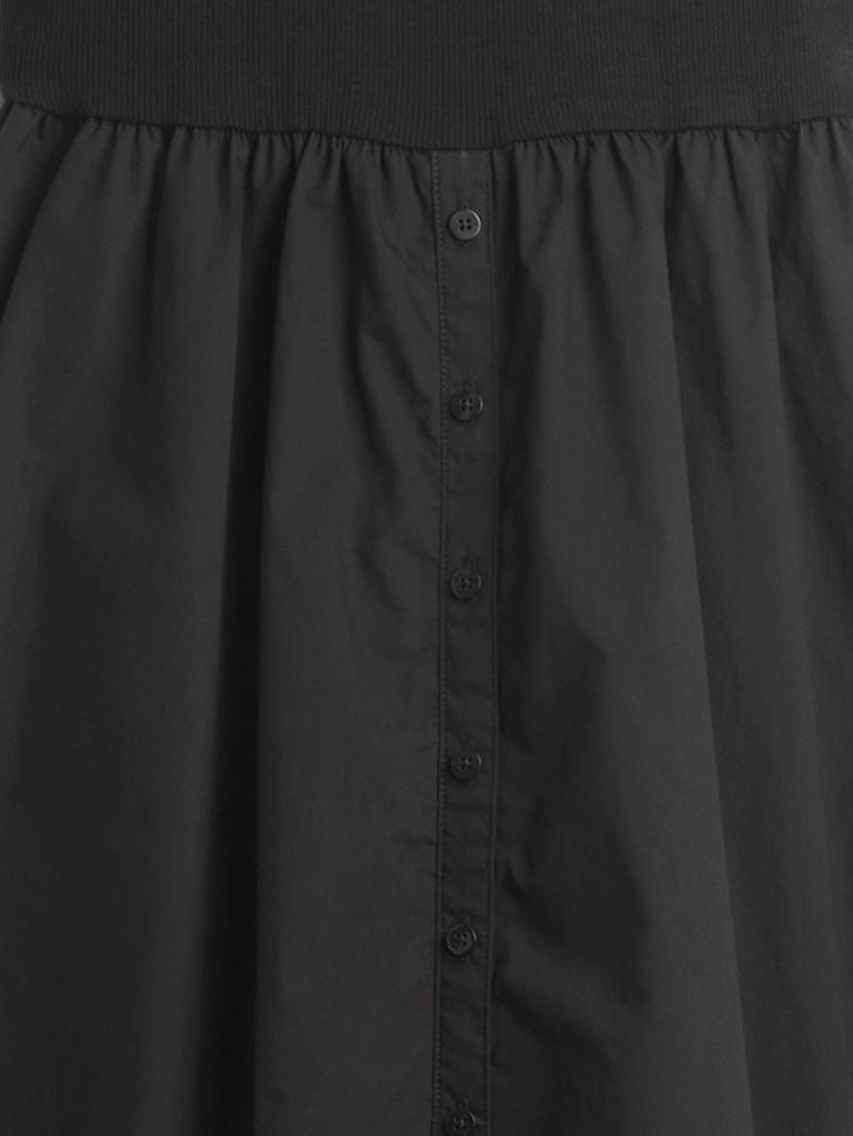 Modern Mixed Media Maxi Dress