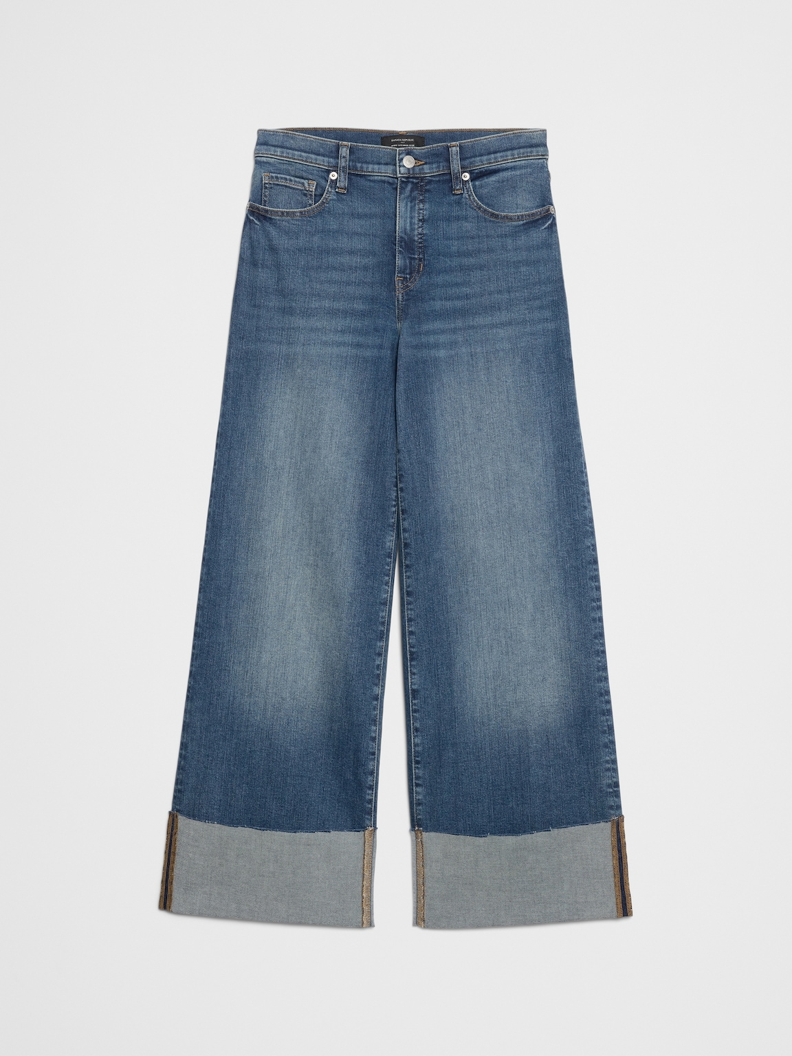 Wide-Leg High-Rise Jean