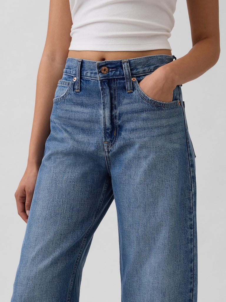 High Rise Barrel Jeans