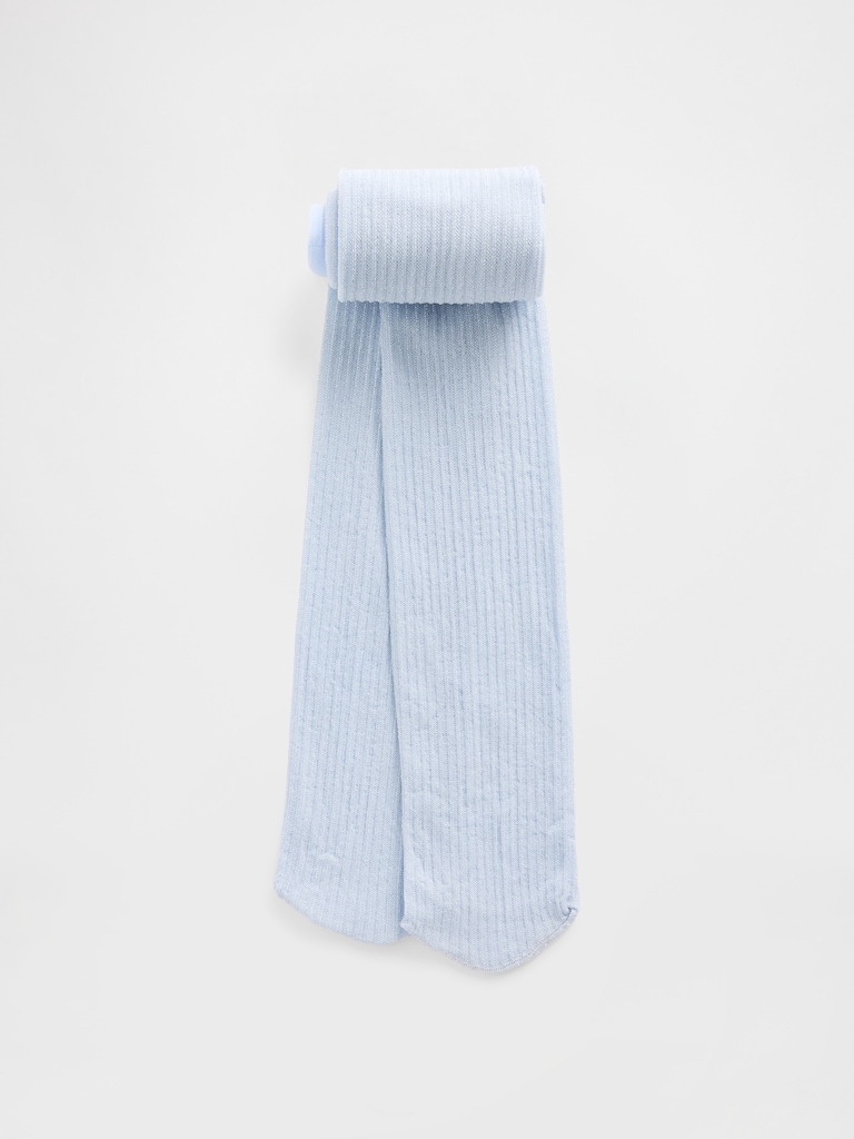 Kids Glitter Rib Tights