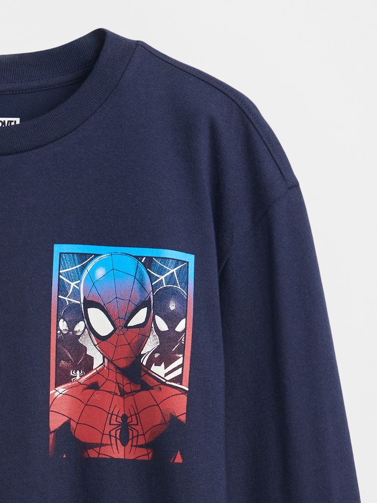 Kids Marvel Relaxed Graphic T-Shirt