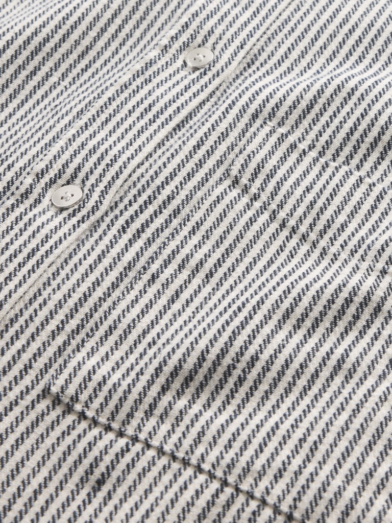 Linen-Cotton Oversized Shirt