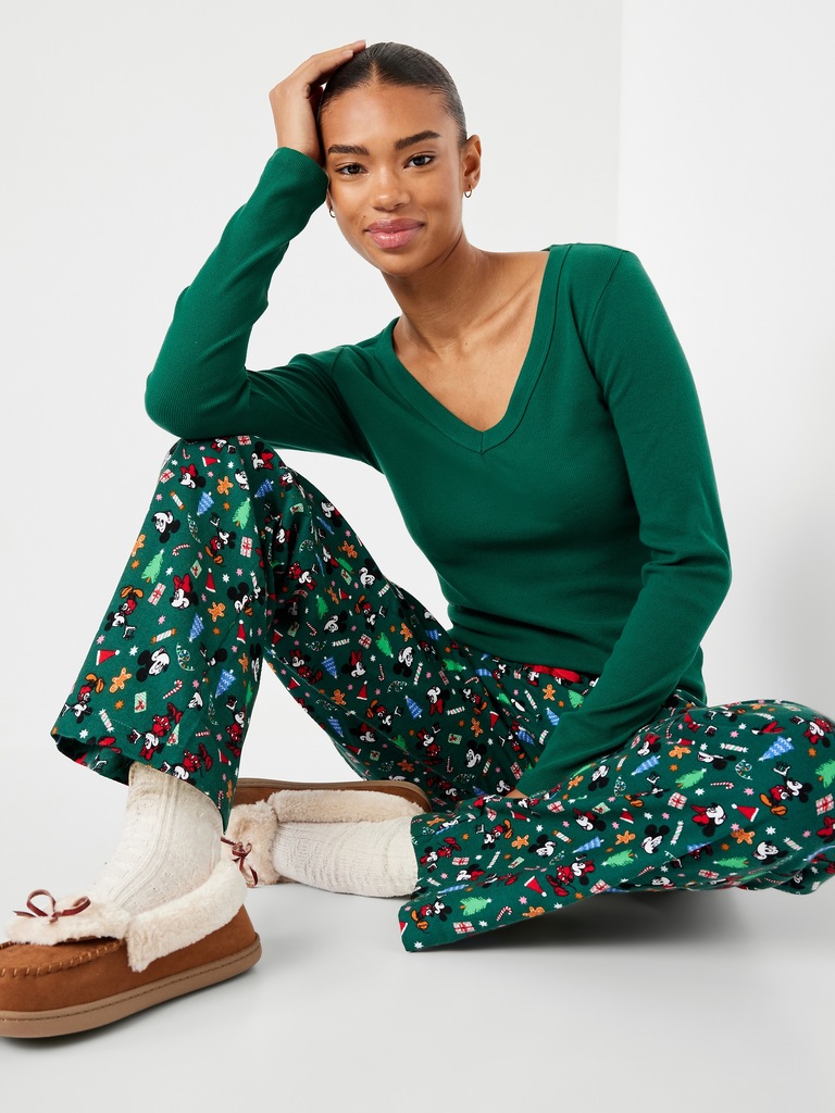 Cozy Snug Long-Sleeve V-Neck T-Shirt