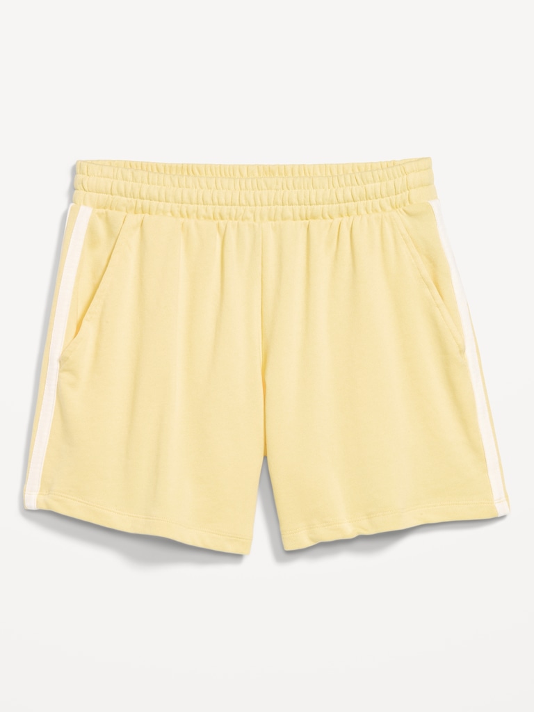 High-Waisted Pull-On Shorts -- 5-inch inseam