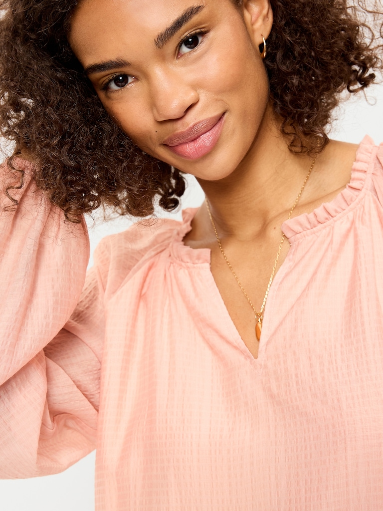 Long-Sleeve Swing Mini Dress